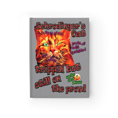 schrodinger's cat - journal-lined (grey)