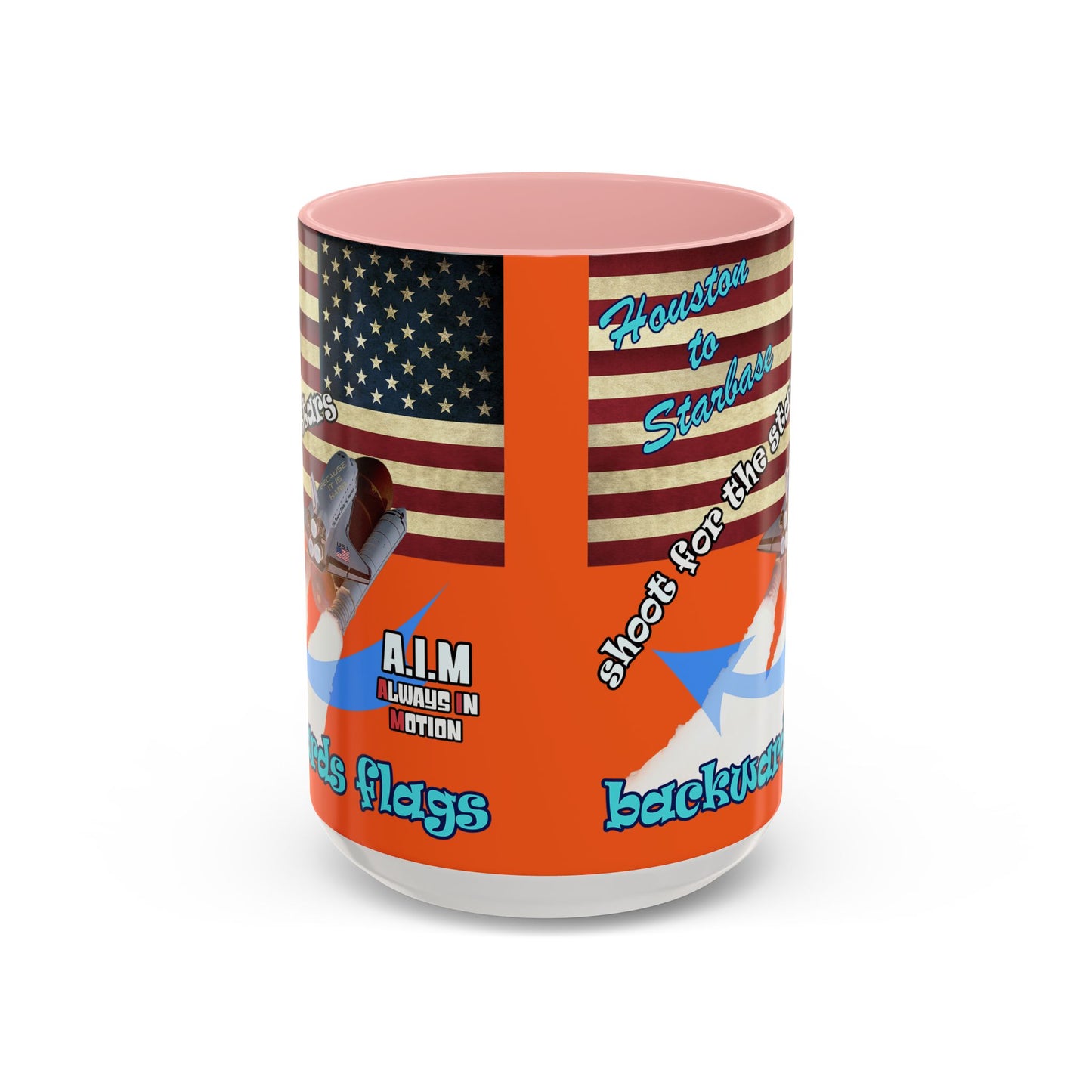 shoot for the stars - Accent Mug (orange)