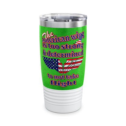 american wing - Ringneck Tumbler, 20oz (green turf)