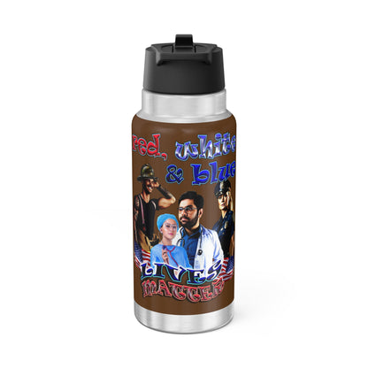 rw&b lives matter - Gator Tumbler, 32oz (brown)