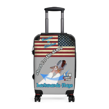 shoot for the stars - Suitcase (light grey)
