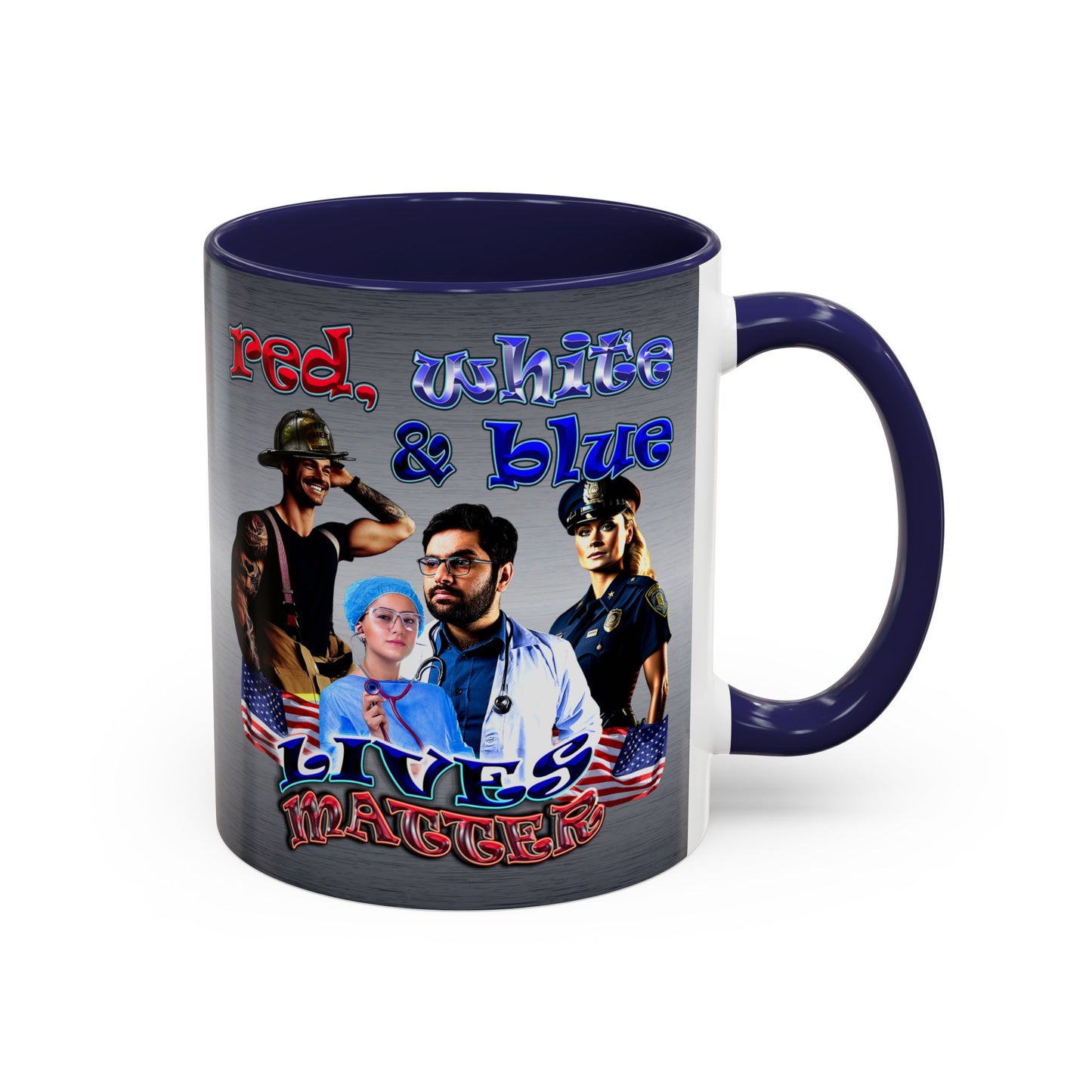 rw&b lives matter - Accent Mug (brushed nickel)