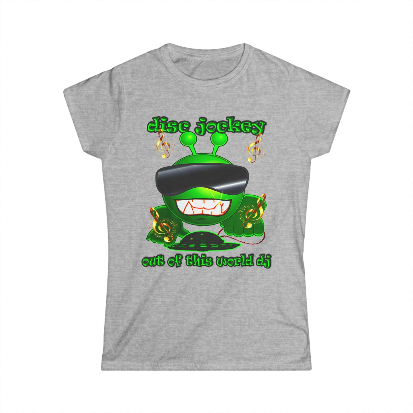 disc jockey - Women's Softstyle Tee