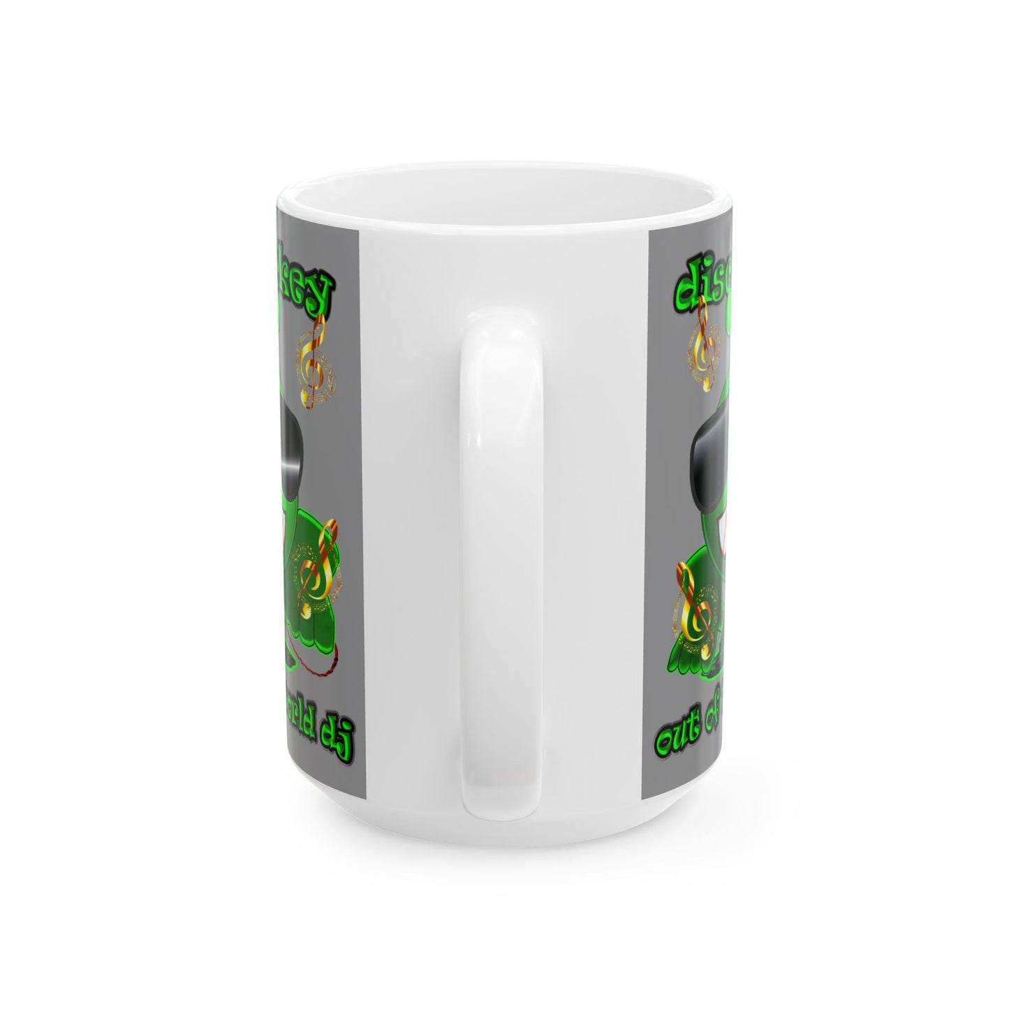 disc jockey - White Mug (grey)