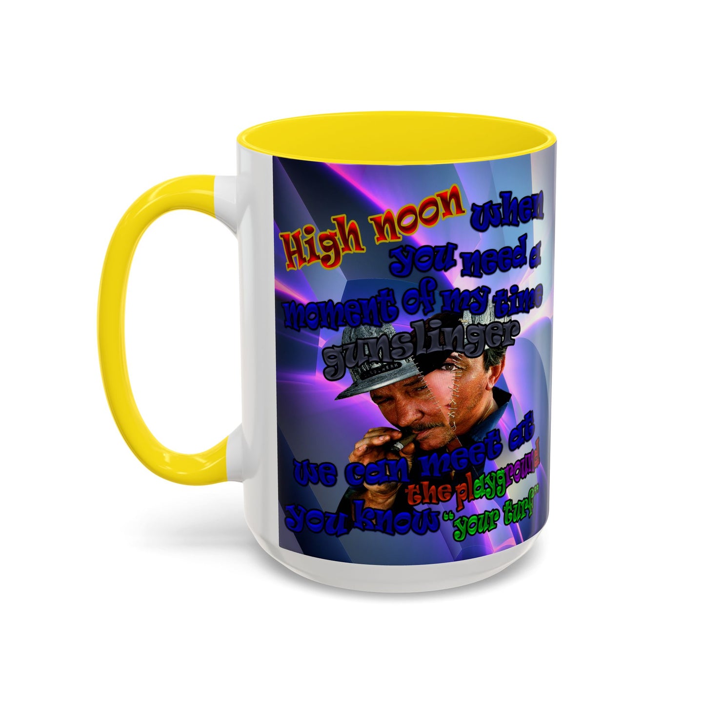 high noon - Accent Mug (grey-pink wave)