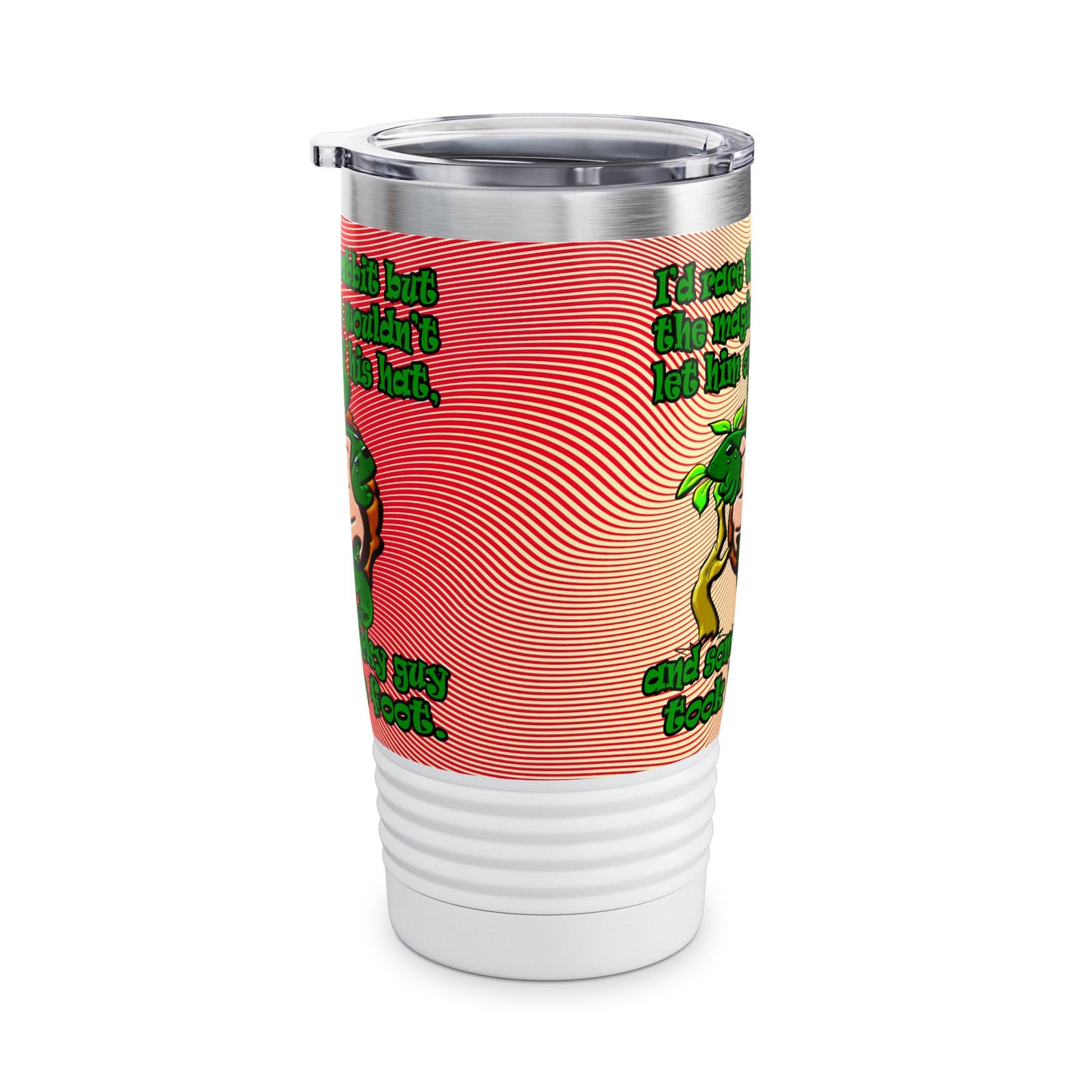 turtle race - Ringneck Tumbler, 20oz (yellow-orange wave)