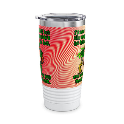 turtle race - Ringneck Tumbler, 20oz (yellow-orange wave)
