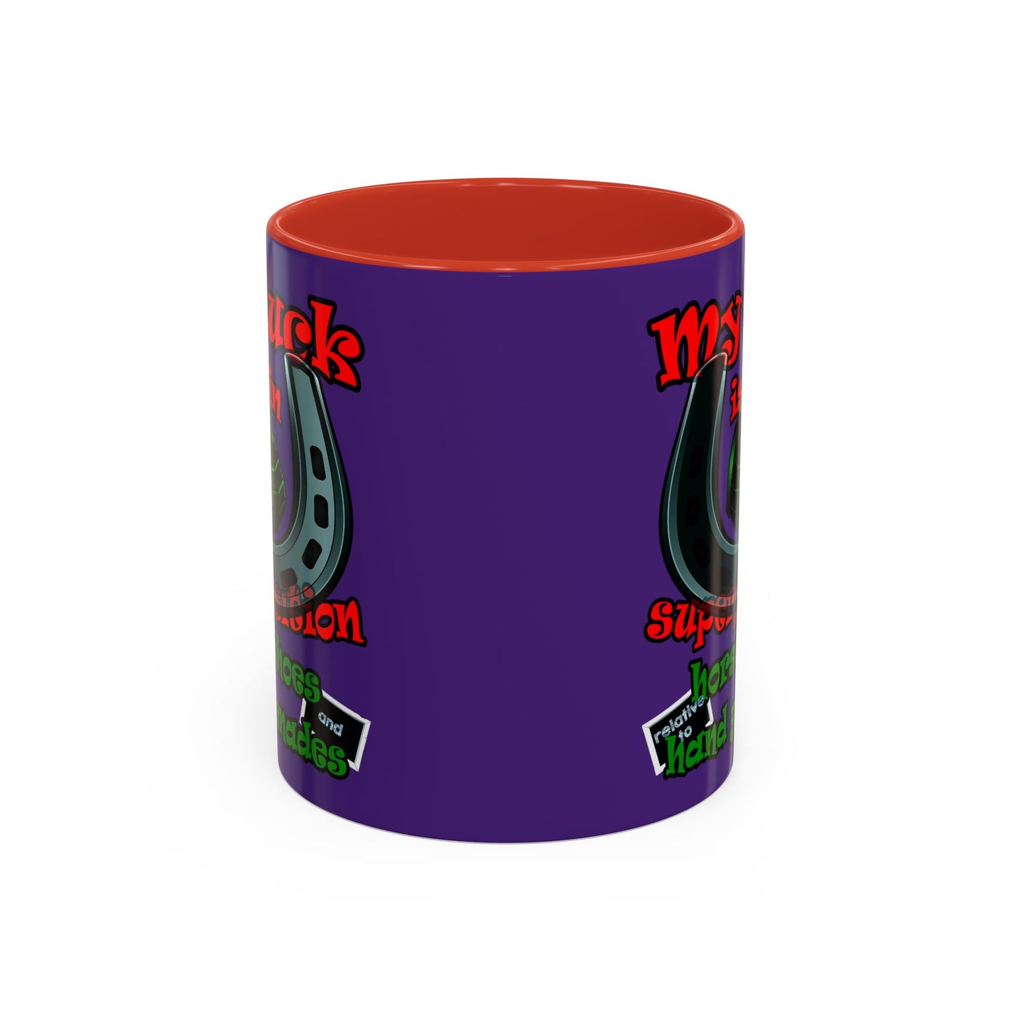 my luck - Accent Mug (purple)