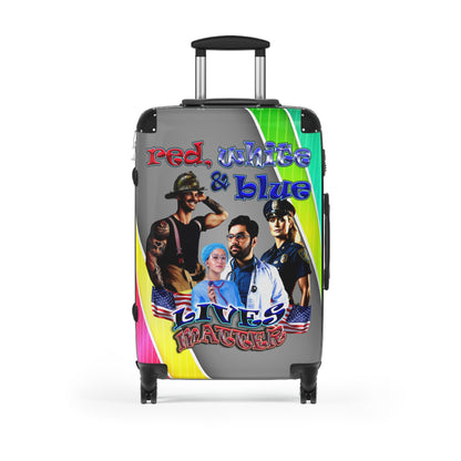 rw&b lives matter - Suitcase (rainbow split)