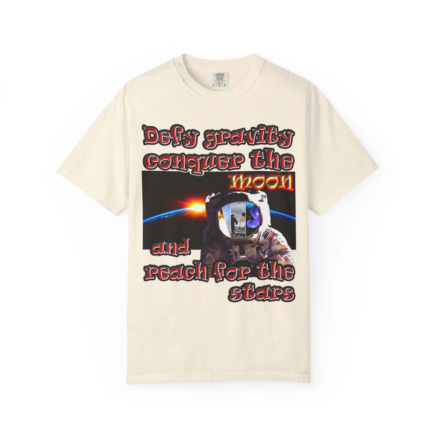 defy conquer reach - Unisex Garment-Dyed T-shirt