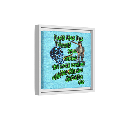 og - framed canvas art (faded blue)