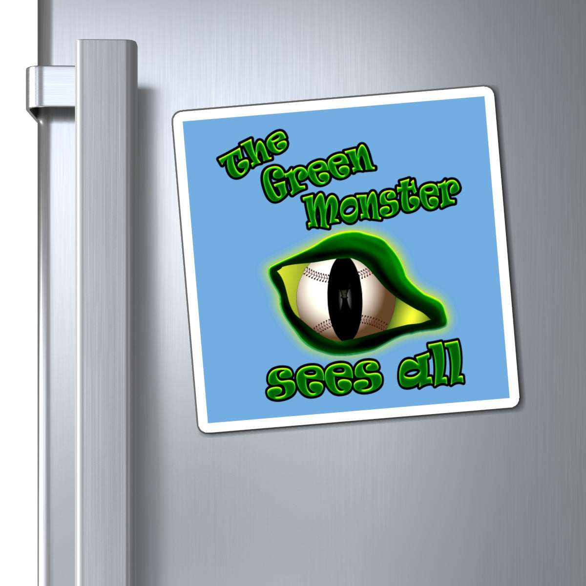 green monster - Magnets - (light blue)