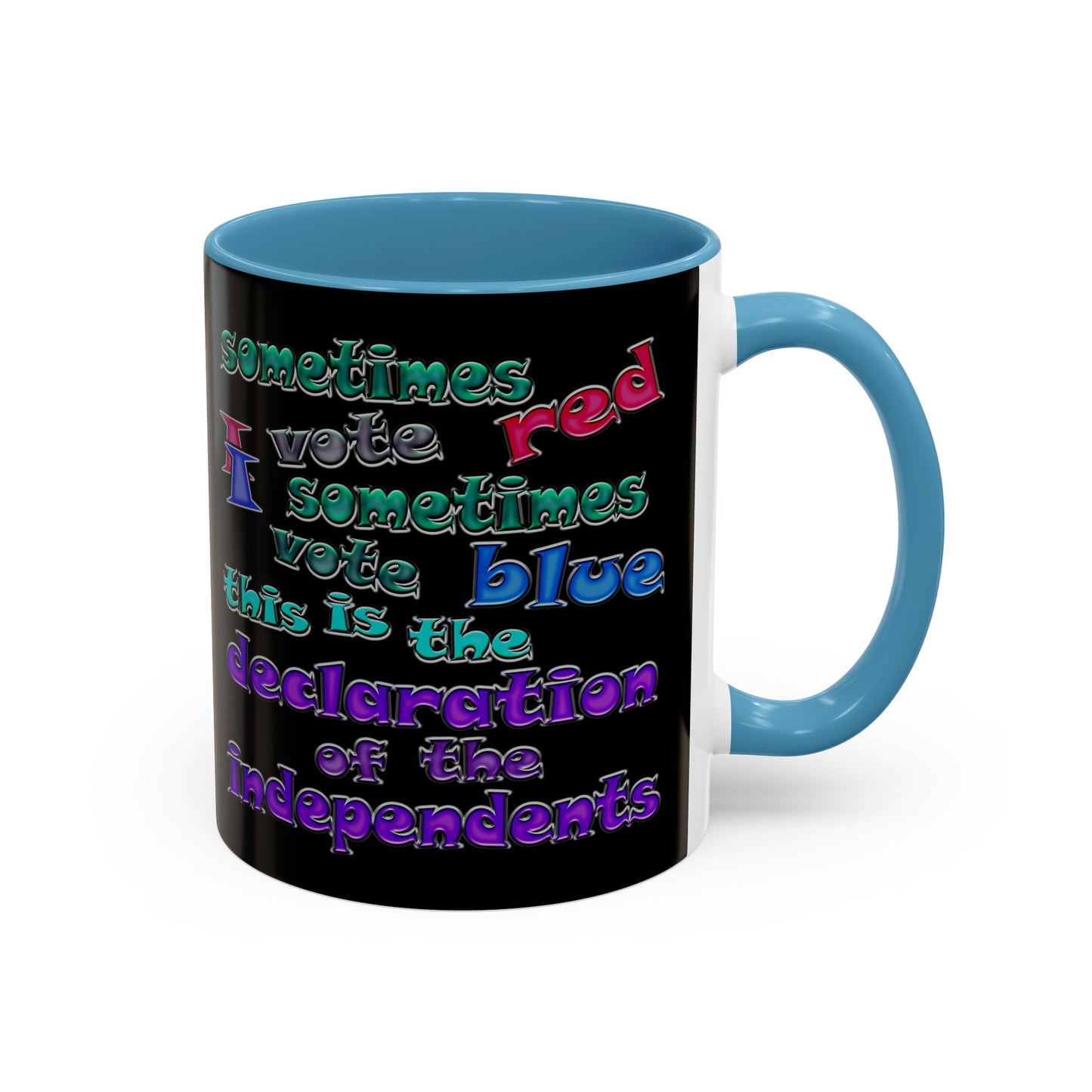 declaration of the independents - Accent Mug (black)