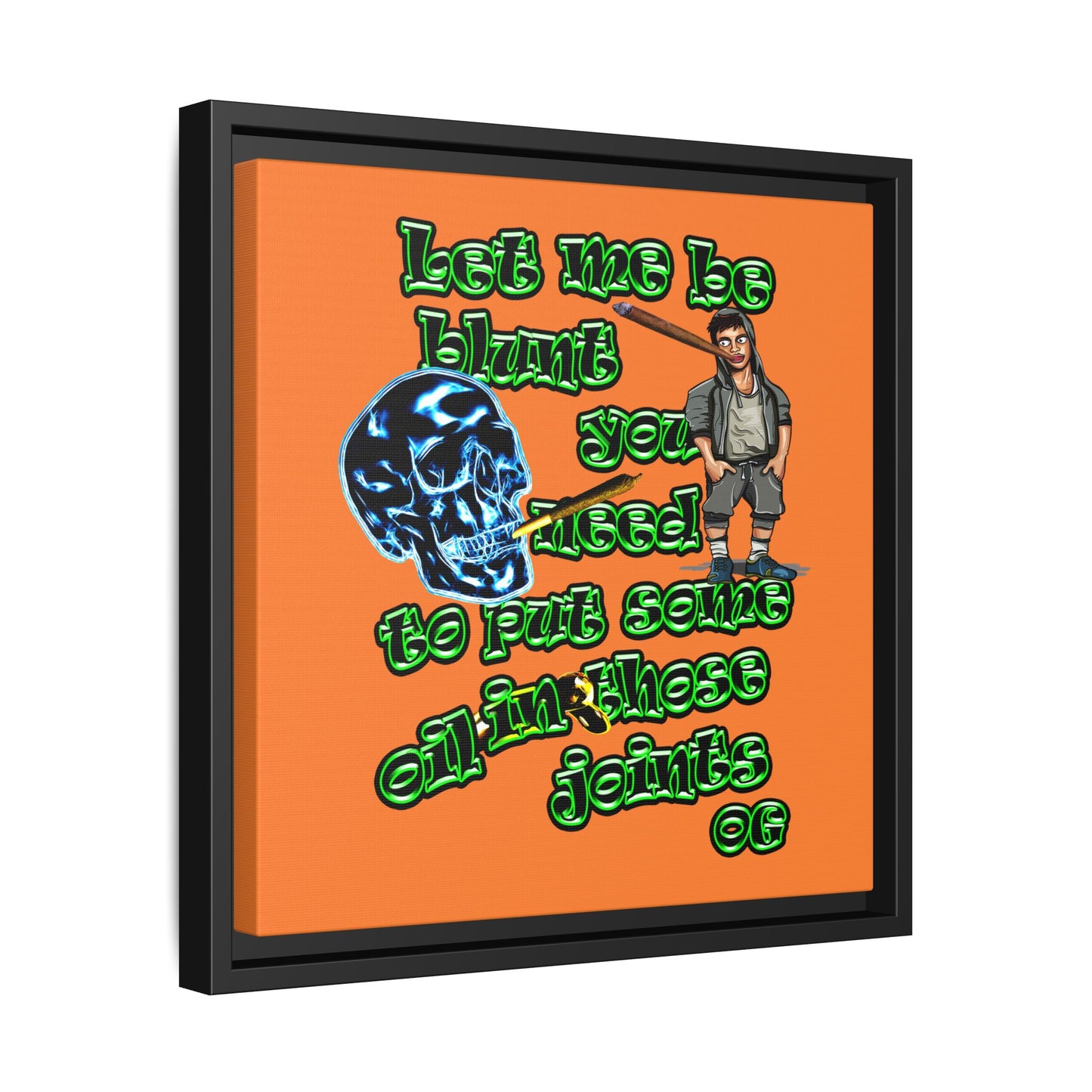 og - framed canvas art (crusta)