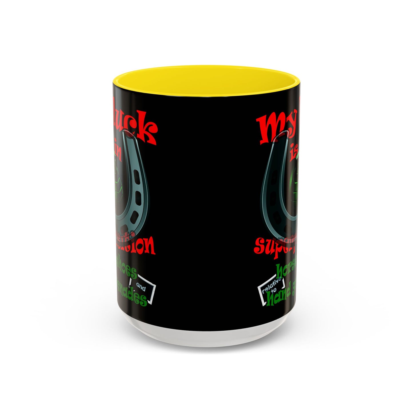 my luck - Accent Mug (black)