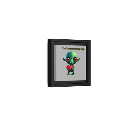 I don't care that your grey - framed canvas art (light grey)