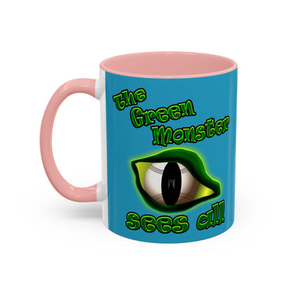 green monster - Accent Mug (turquoise)