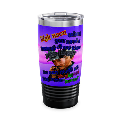 high noon - Ringneck Tumbler, 20oz (purple-pink wave)