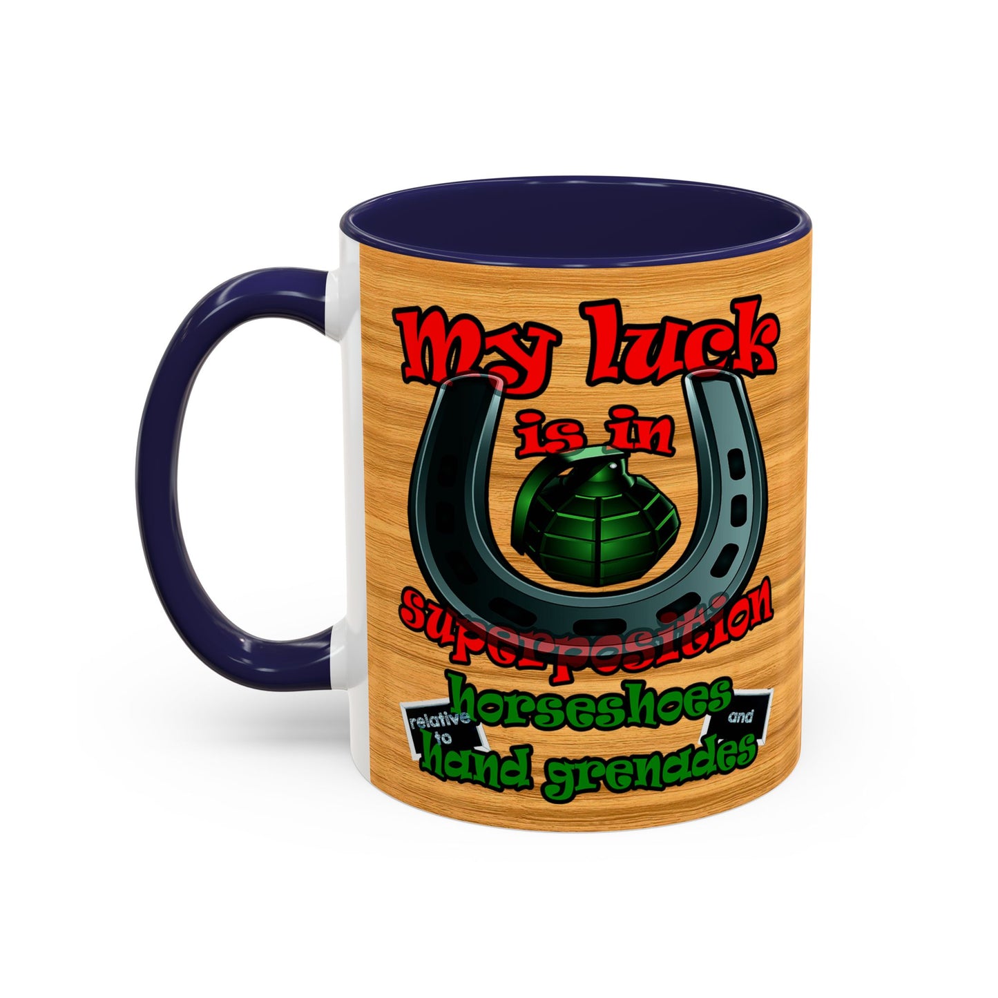my luck - Accent Mug (butterscotch wood finish)