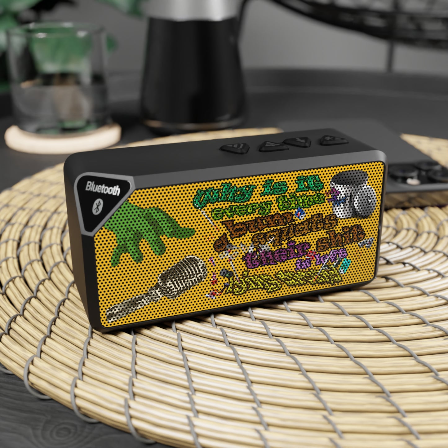 the bum's shit - Jabba Bluetooth Speaker (yellow)