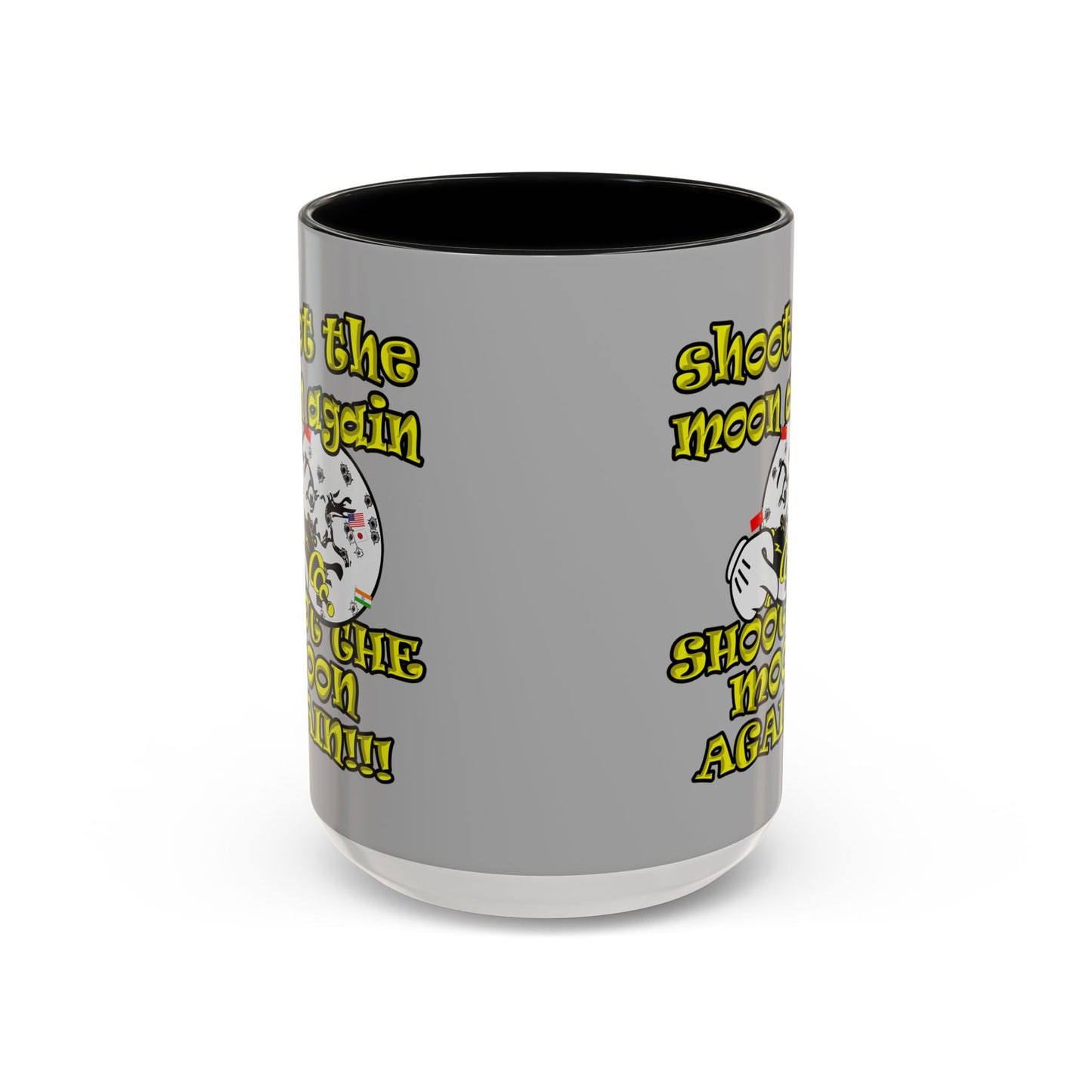 shoot the moon again - Accent Mug (light grey)