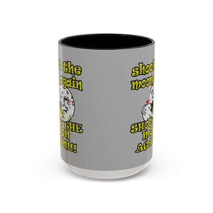 shoot the moon again - Accent Mug (light grey)