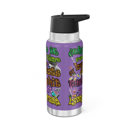 the bum's shit - Gator Tumbler, 32oz (light purple)