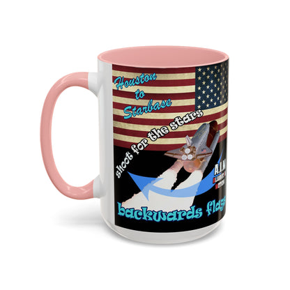 shoot for the stars - Accent Mug (black)