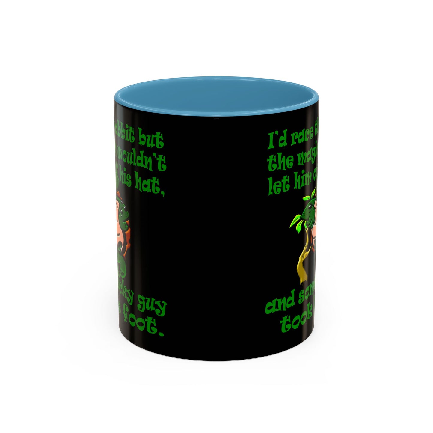 turtle race - Accent Mug (black)