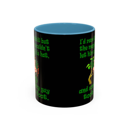 turtle race - Accent Mug (black)