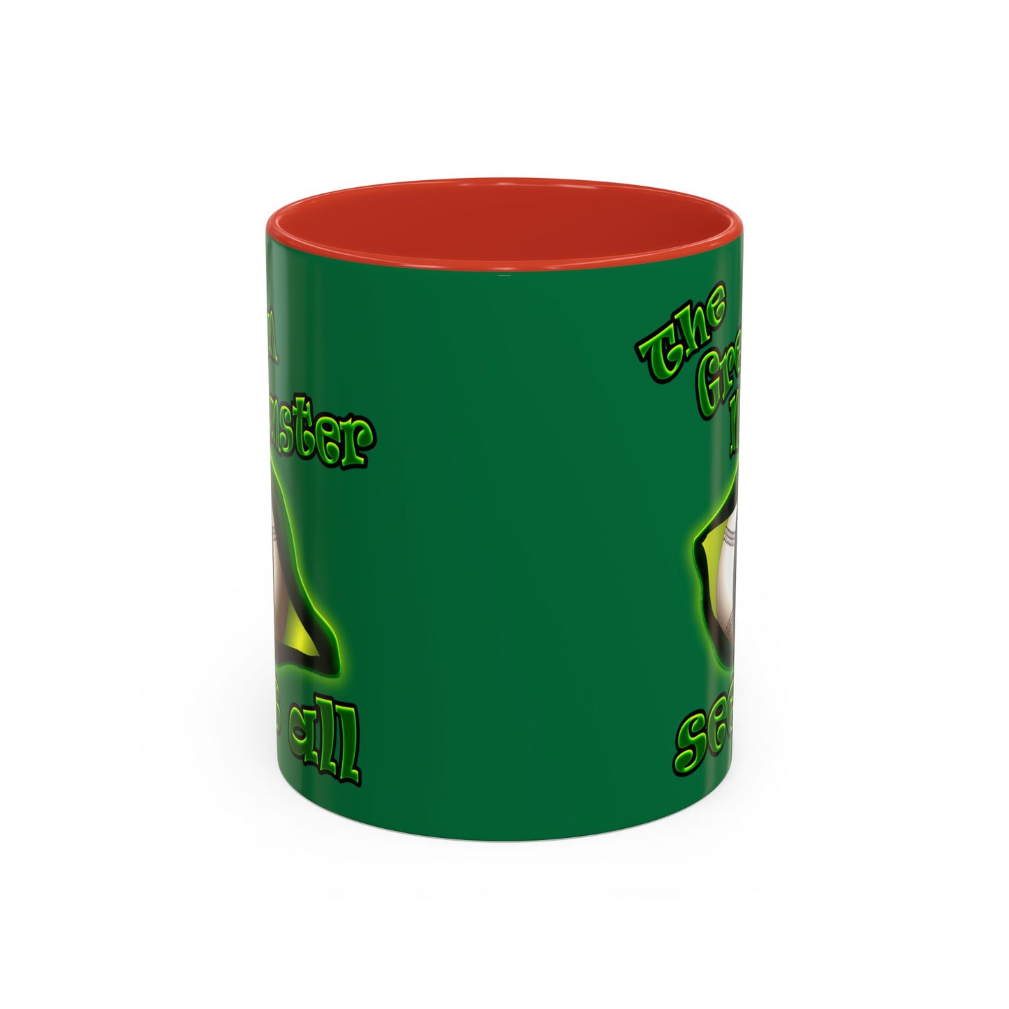 green monster - Accent Mug (dark green)