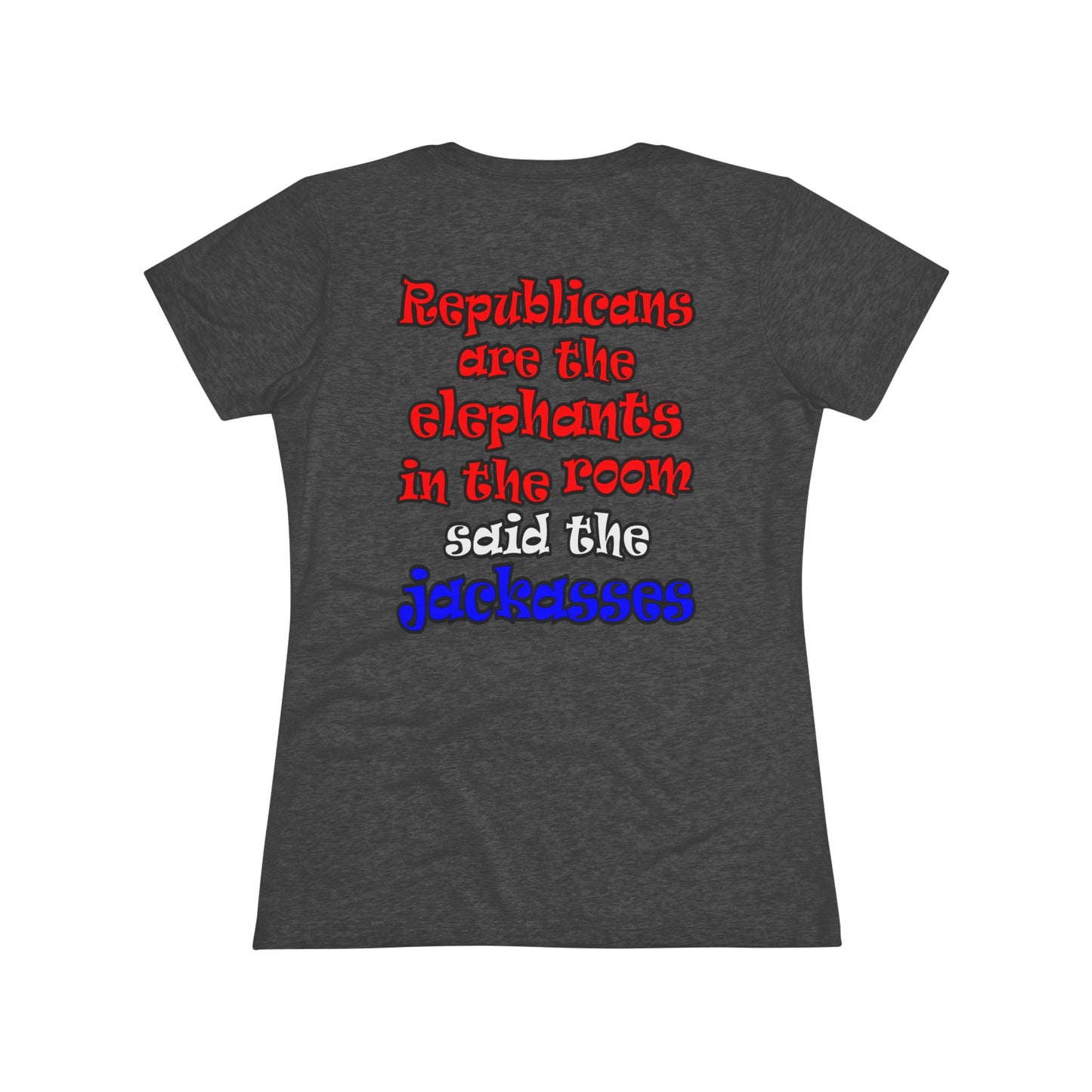donkeys and elephants - Women's Triblend Tee