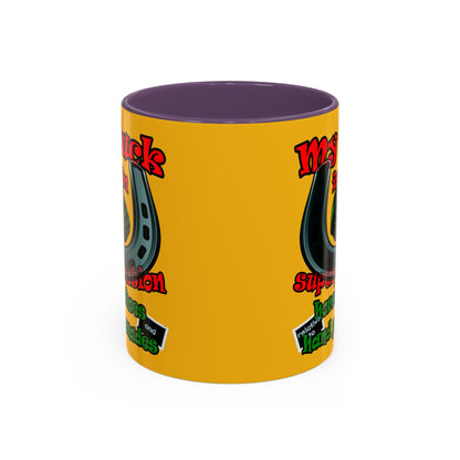 my luck - Accent Mug (yellow)