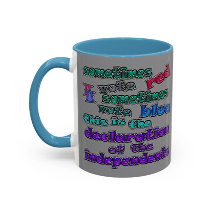 declaration of the independents - Accent Mug (grey)