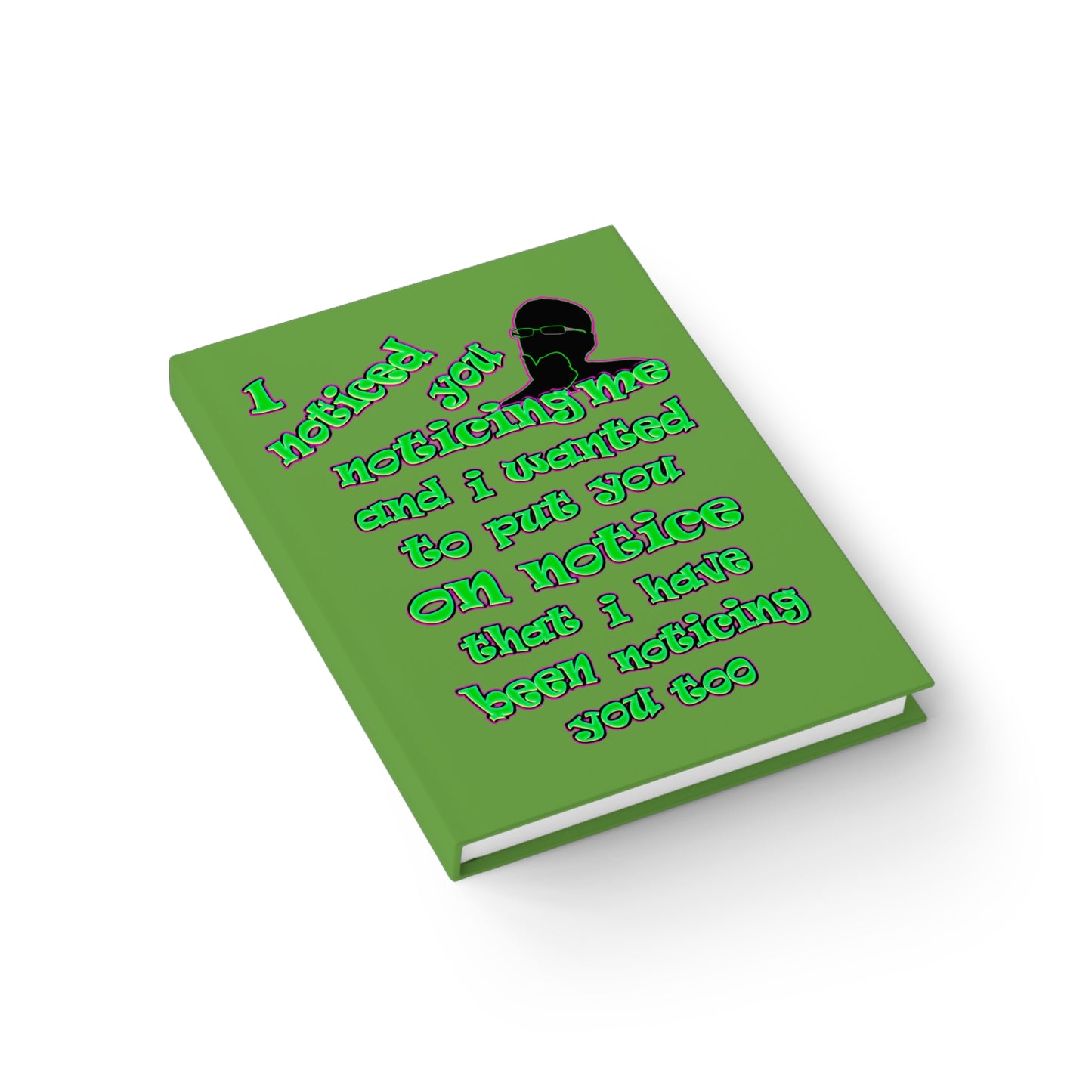 noticed you noticing - journal-lined (green)