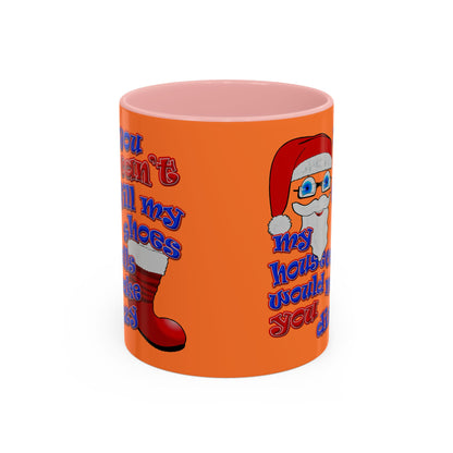 santa's shoes - Accent Mug (crusta)