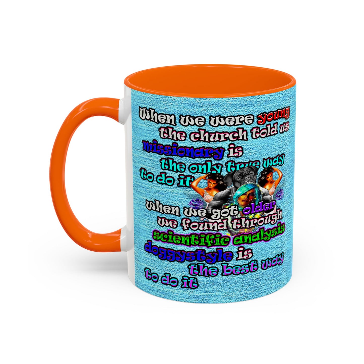 doggystyle - Accent Mug (faded blue)