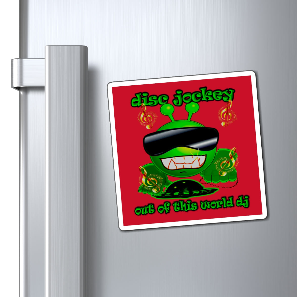disc jockey - Magnets - (dark red)