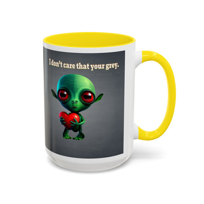 I don't care that your grey - Accent Mug (grey-light grey)