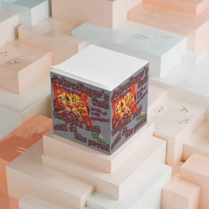 schrodinger's cat - note cube (grey)