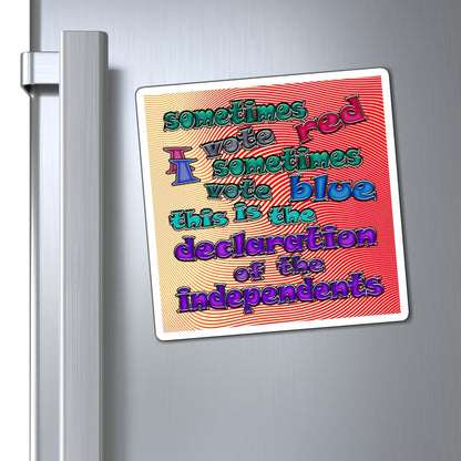declaration of the independents - Magnets - (yellow-orange wave)