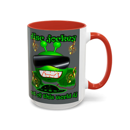 disc jockey - Accent Mug (dark grey)