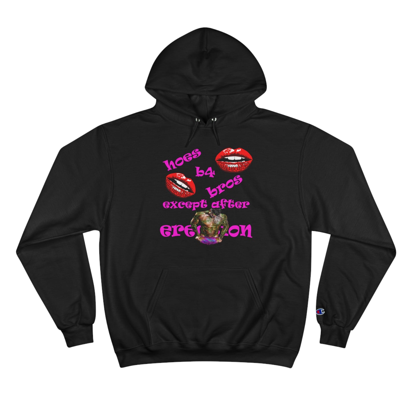 hoes b4 bros - Champion Hoodie