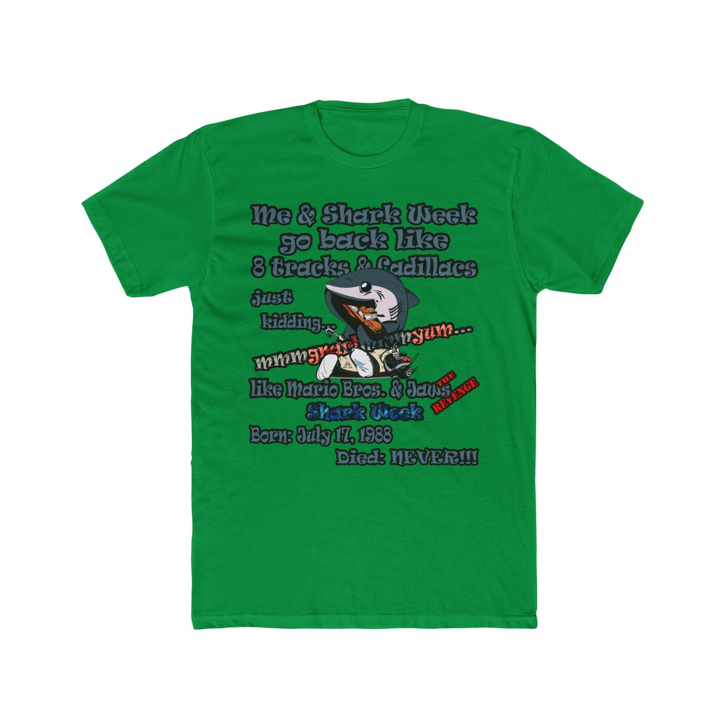 shark week - Men's Cotton Crew Tee