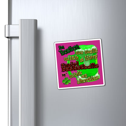celtics logo - Magnets - (pink)