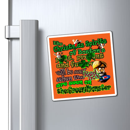 christmas spirits of boston - Magnets - (orange)