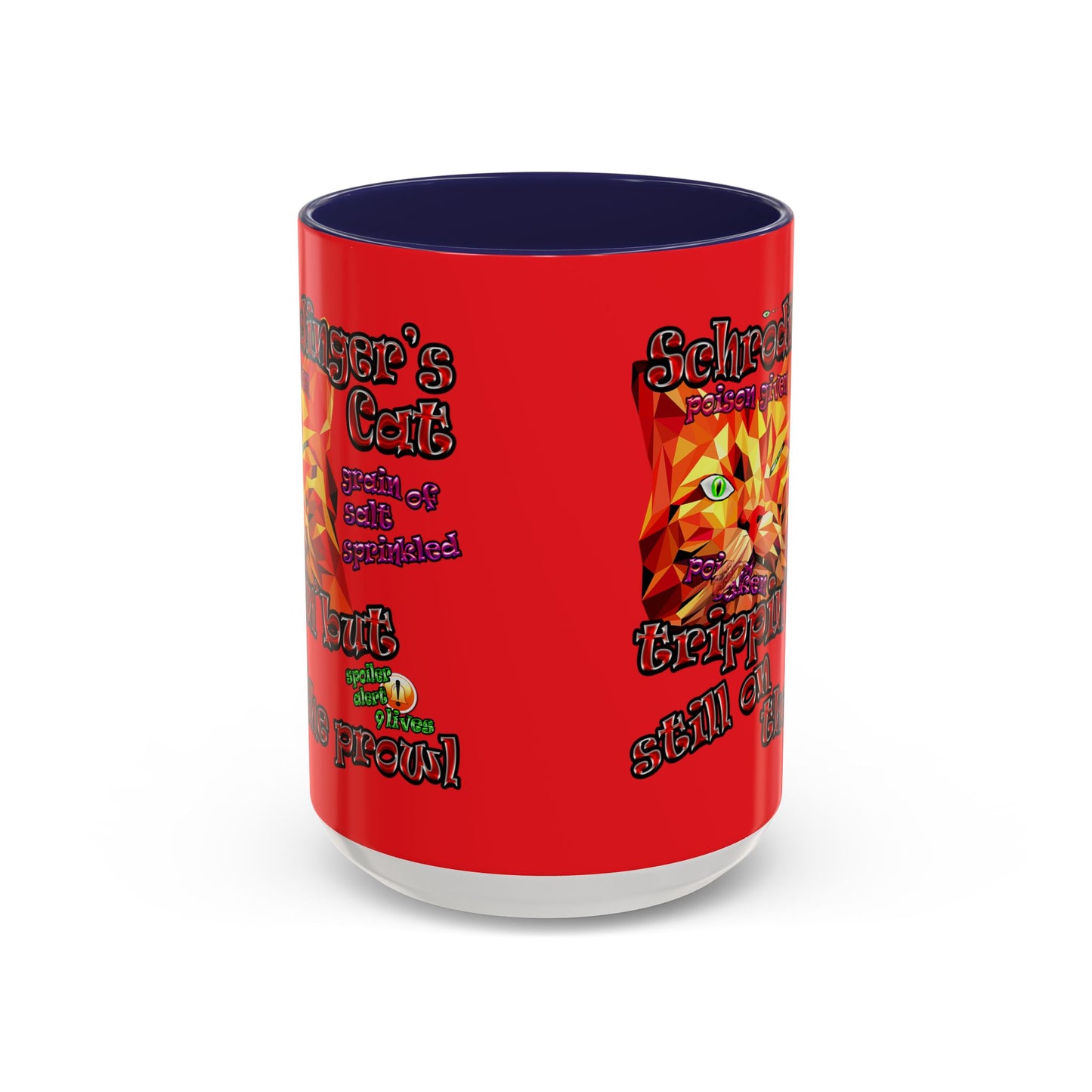 schrodinger's cat - Accent Mug (red)