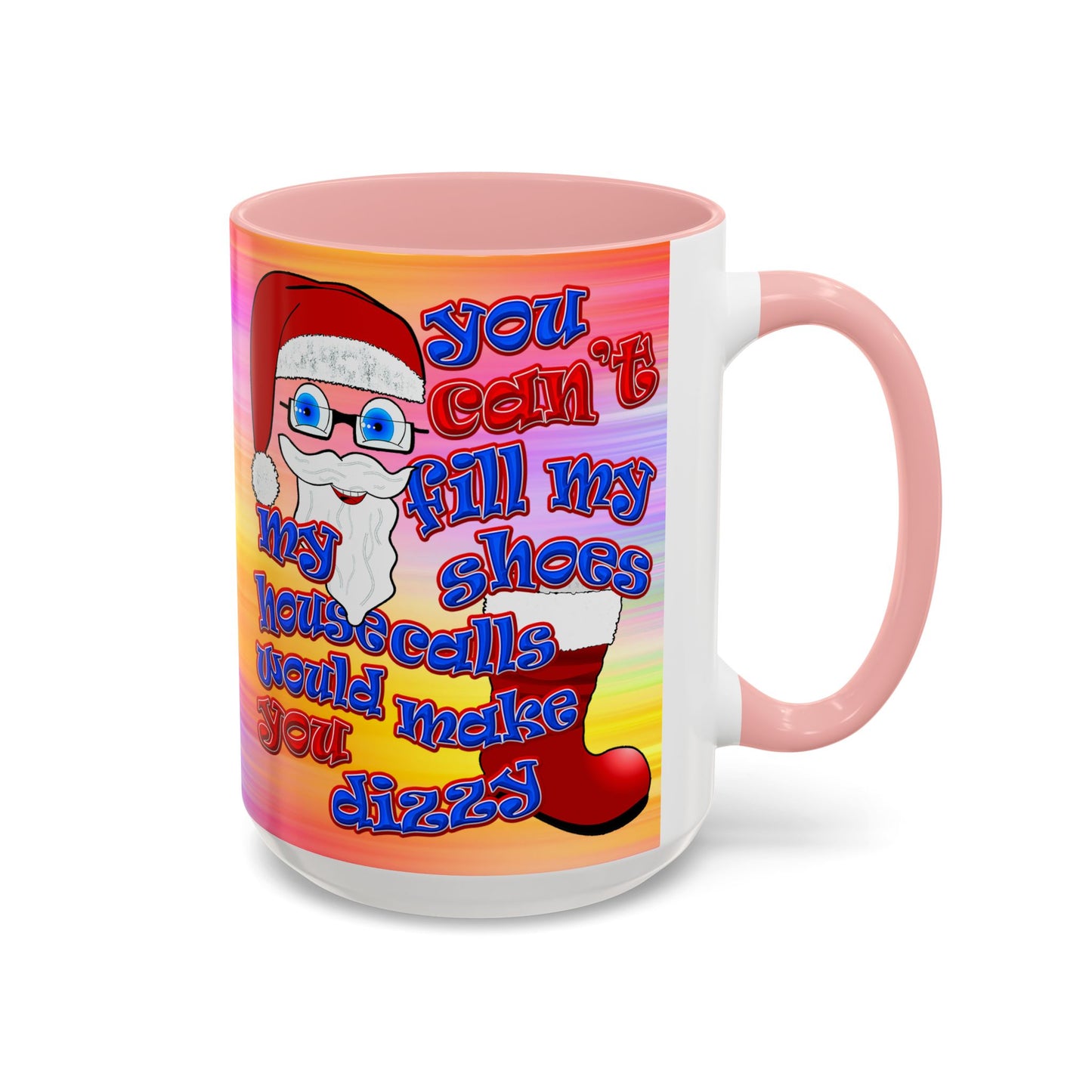santa's shoes - Accent Mug (color blur)