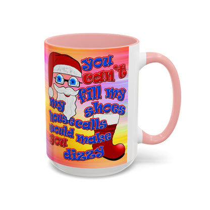 santa's shoes - Accent Mug (color blur)