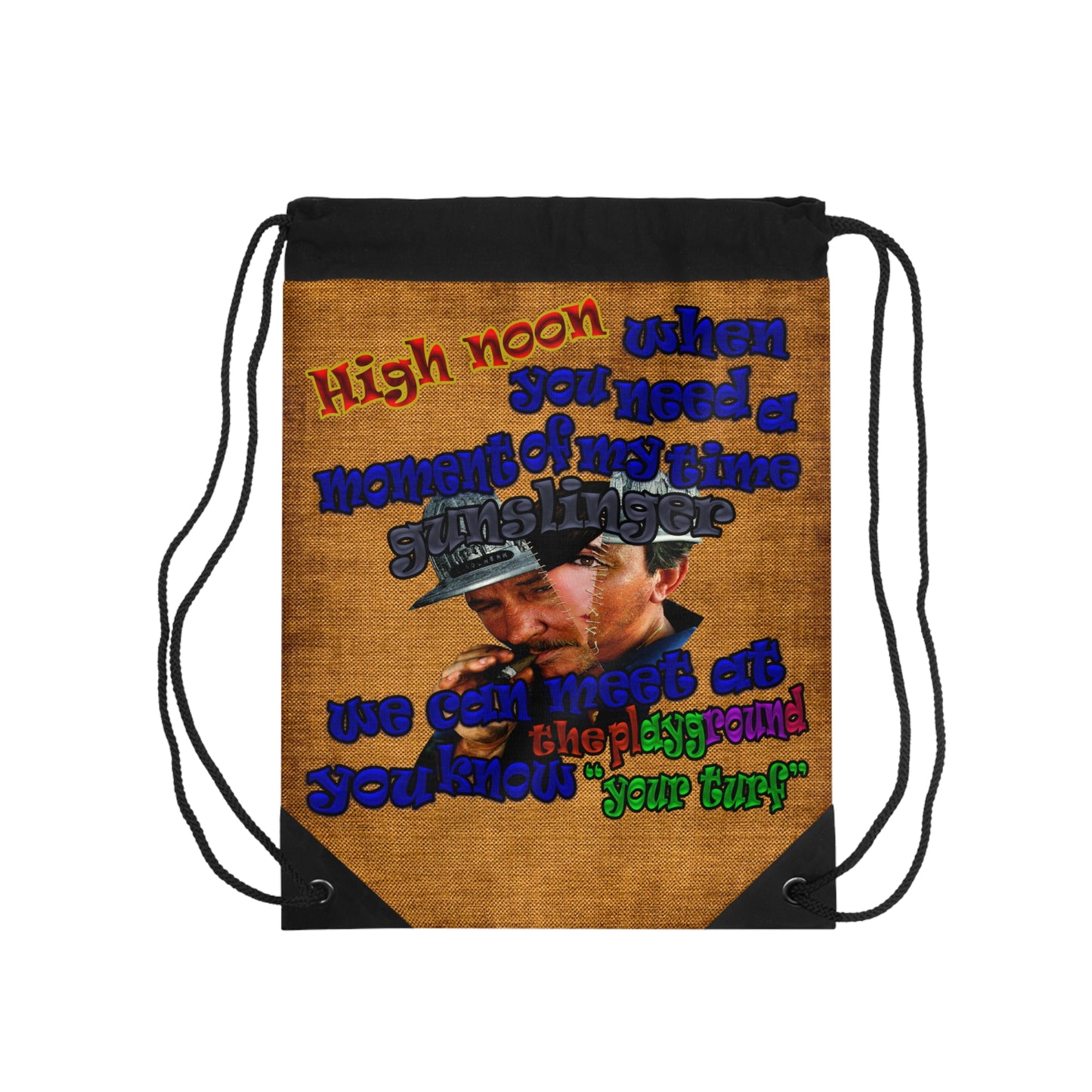 high noon - Drawstring Bag (dichromatic brown papyrus)